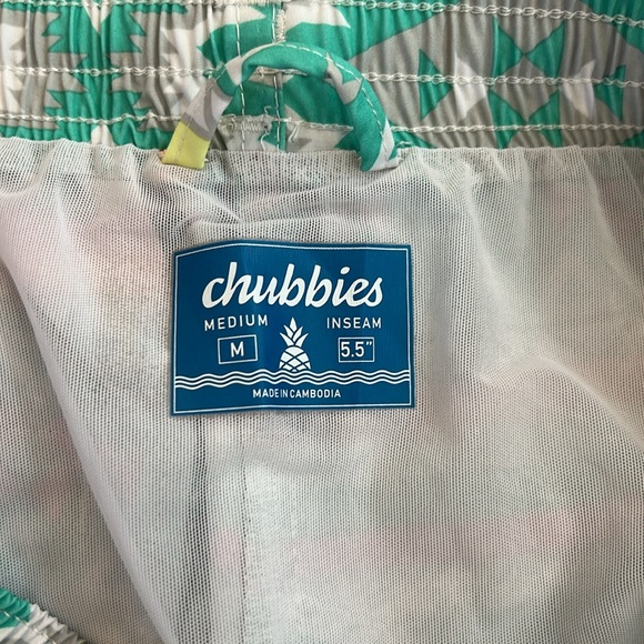 Chubbies The En Fuegos 5.5 Inch Aztec Swim Trunk‎ Board Shorts Lined Size Medium - Picture 4 of 4